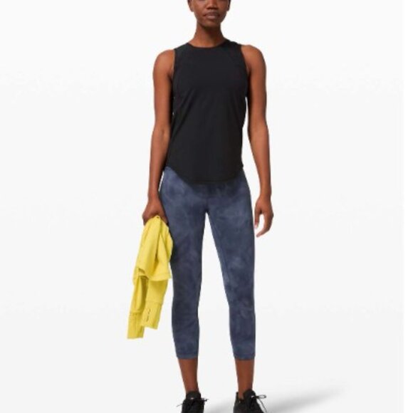 Lululemon Wunder Train High-Rise Crop 21" in Diamond Dye - Size 6 - Picture 1 of 10